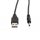 usb to dc3.0*1.1 mm male cable 22AWG*2C OD3.5mm led cable